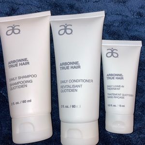 Arbonne True Hair Shampoo Conditioner Leave-In